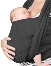 Fular Elastico para Bebé - Negro